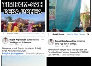Bupati Sula Non Aktif Kampanye Melalui Akun Resmi Pemda di Medsos Facebook, Bawaslu Tutup Mata