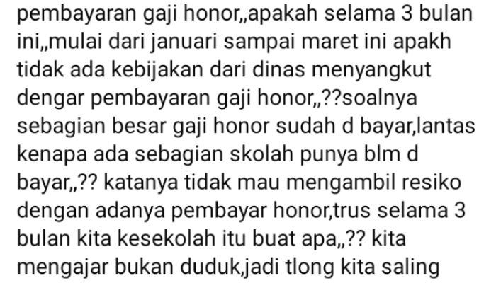 Gaji Honorer Sula “Tagantung” 3 Bulan, Bupati Fifian Lupa atau Sengaja Tidak Bayar?