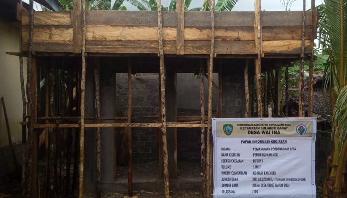 MCK Wai Ina Mangkrak, Warga Minta Audit Inspektorat