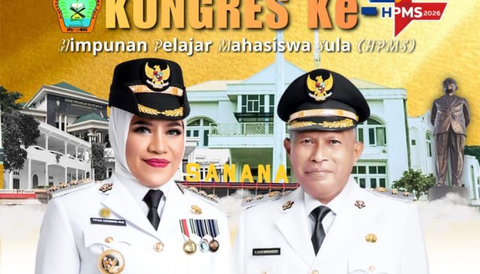 Bupati Sula : Selamat & Sukses atas Kongres IV dan Dies Natalis HPMS ke 66 di Kota Ternate