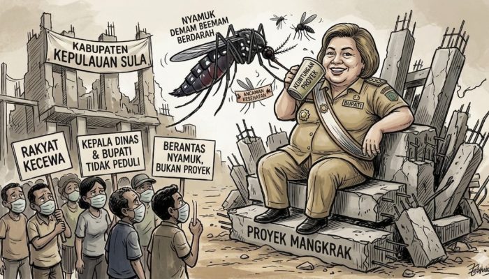 Nikmati Proyek Mangkrak, Kadis Kesehatan dan Bupati Sula “Seng Pusing” Ancaman DBD Bagi Warga