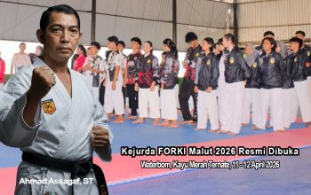 Kejurda Resmi Dibuka, FORKI MALUT Seleksi Karateka Terbaik Menuju Kejurnas Soreang – Bandung