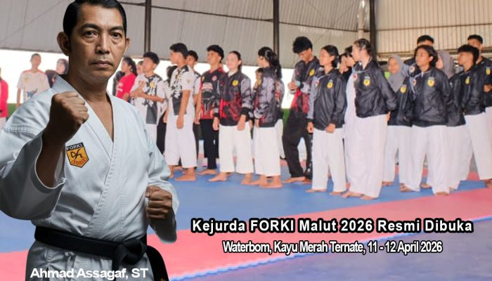 Kejurda Resmi Dibuka, FORKI MALUT Seleksi Karateka Terbaik Menuju Kejurnas Soreang – Bandung