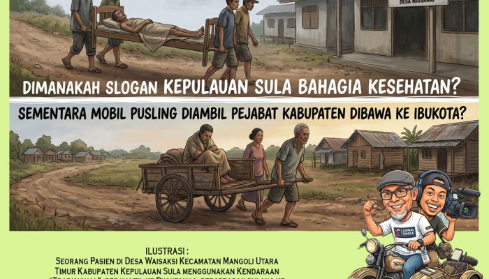 Ironi Pasien Gerobak di Ujung Mangoli:  “Sula Bahagia” Sebatas Slogan
