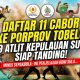 Pastikan 69 Atlit dari 11 Cabor Berlaga di Tobelo, Ini Penjelasan KONI Soal Absennya Sepakbola…