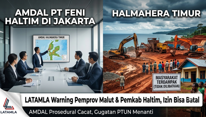 LATAMLA Warning Pemprov Malut dan Pemkab Haltim : Bahas AMDAL di Jakarta, PT Feni Haltim Beresiko Terjerat Hukum