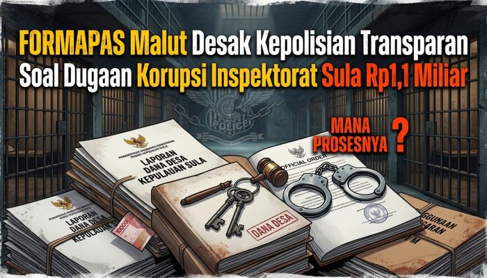 FORMAPAS Malut Desak Polisi Transparan Soal Dugaan Korupsi Inspektorat Sula Rp1,1 Miliar
