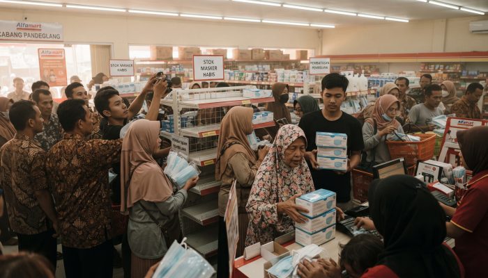 Warga Pandeglang Serbu Masker | Abu Vulkanik Anak Krakatau Mulai Sampai di Banten