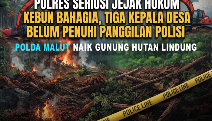 Polres Seriusi Jejak Hukum Kebun Bahagia di Hutan Lindung, Tiga Kepala Desa Belum Penuhi Panggilan Polisi